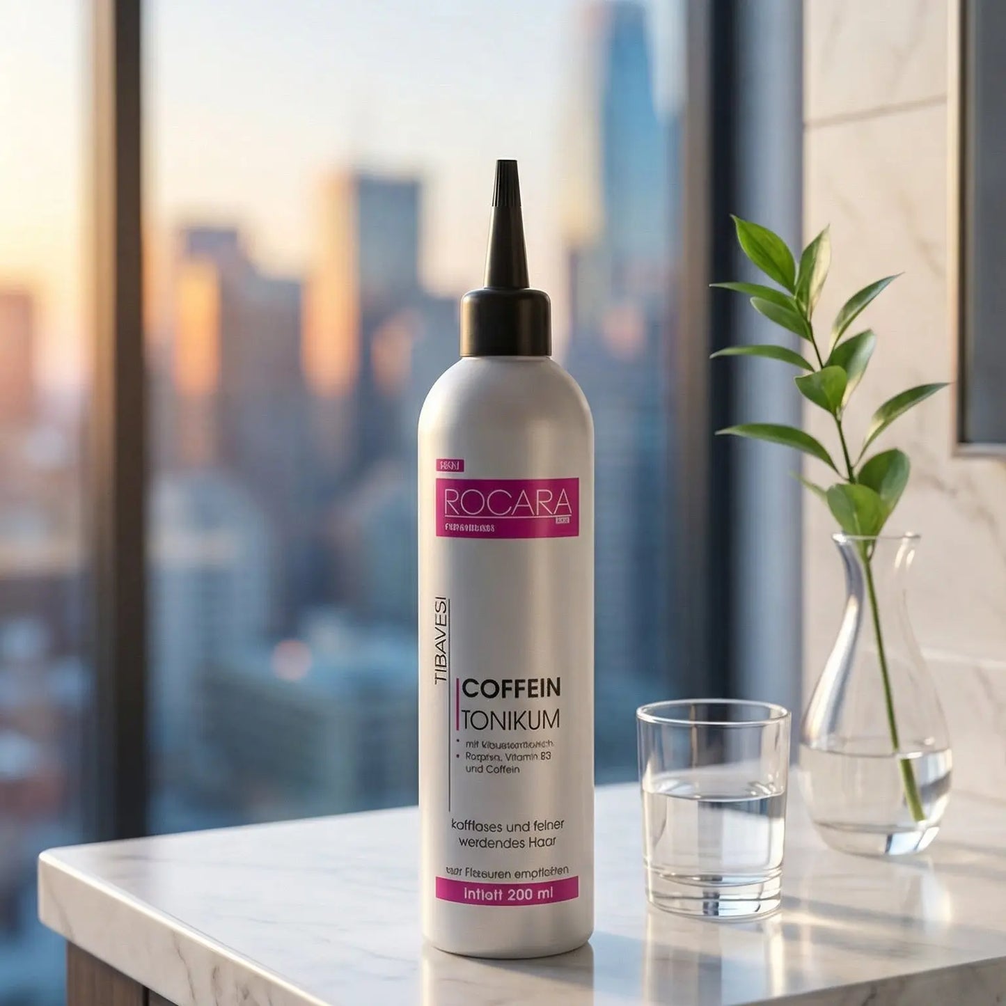 Caffeine Shampoo 250 ml & Caffeine Tonic 200 ml - Hair Growth Set for Women