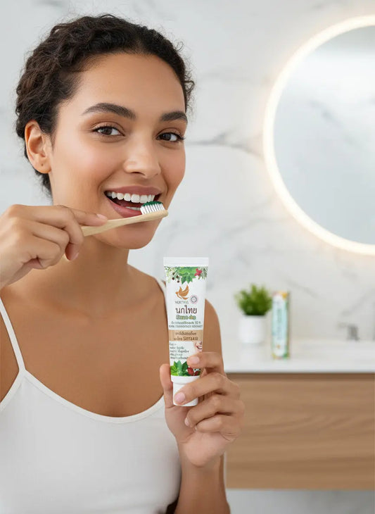 Lamaseo - Zahnweiss Pflegeset - für extra weisse und gesunde Zähne - Naturprodukt - bestehend aus 1 Kräuterzahnpaste, Zahnweiss Tube pink und Zahnweiss rund