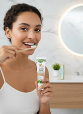 Lamaseo - Zahnweiss Pflegeset - für extra weisse und gesunde Zähne - Naturprodukt - bestehend aus 1 Kräuterzahnpaste, Zahnweiss Tube pink und Zahnweiss rund