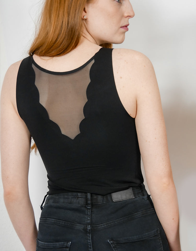 Braless Top Schwarz