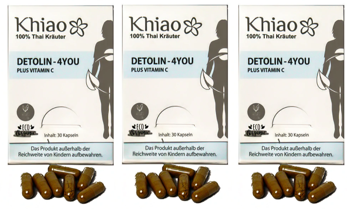 Detolin 4you - Detox Kapseln Plus Vitamin C - Entgiftung