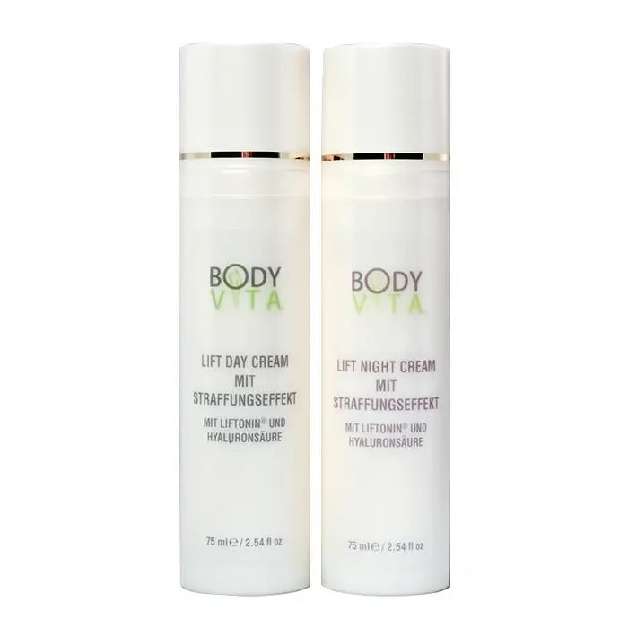 Bodyvita - LIFT DAY + LIFT NIGHT Cream - Gesichtspflege - 3er-Set inkl. Kosmetikbag Bodyvita