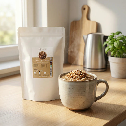 Khiao - Beach hotPot Brauner Reis mit Getreide - Mahlzeitenersatz - Vegan - 16 Portionen