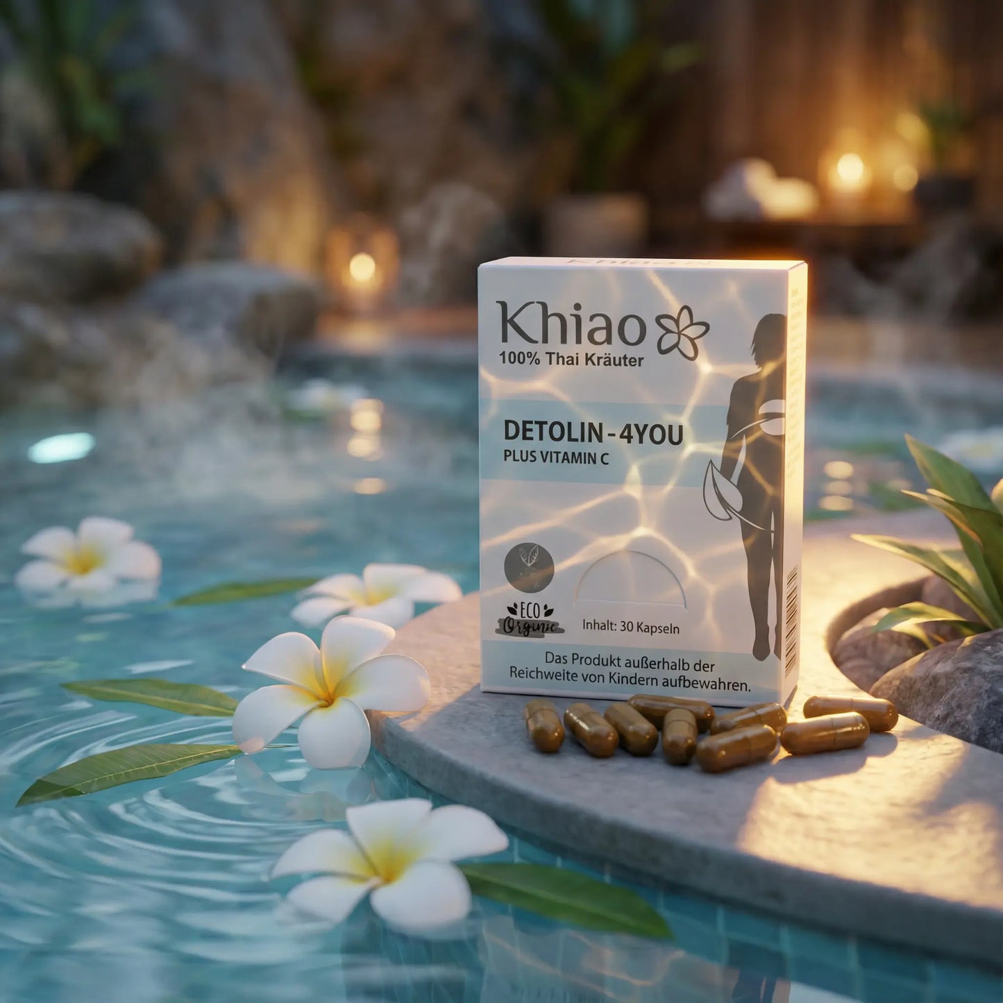 Detolin 4you - Detox Kapseln Plus Vitamin C - Entgiftung Khiao
