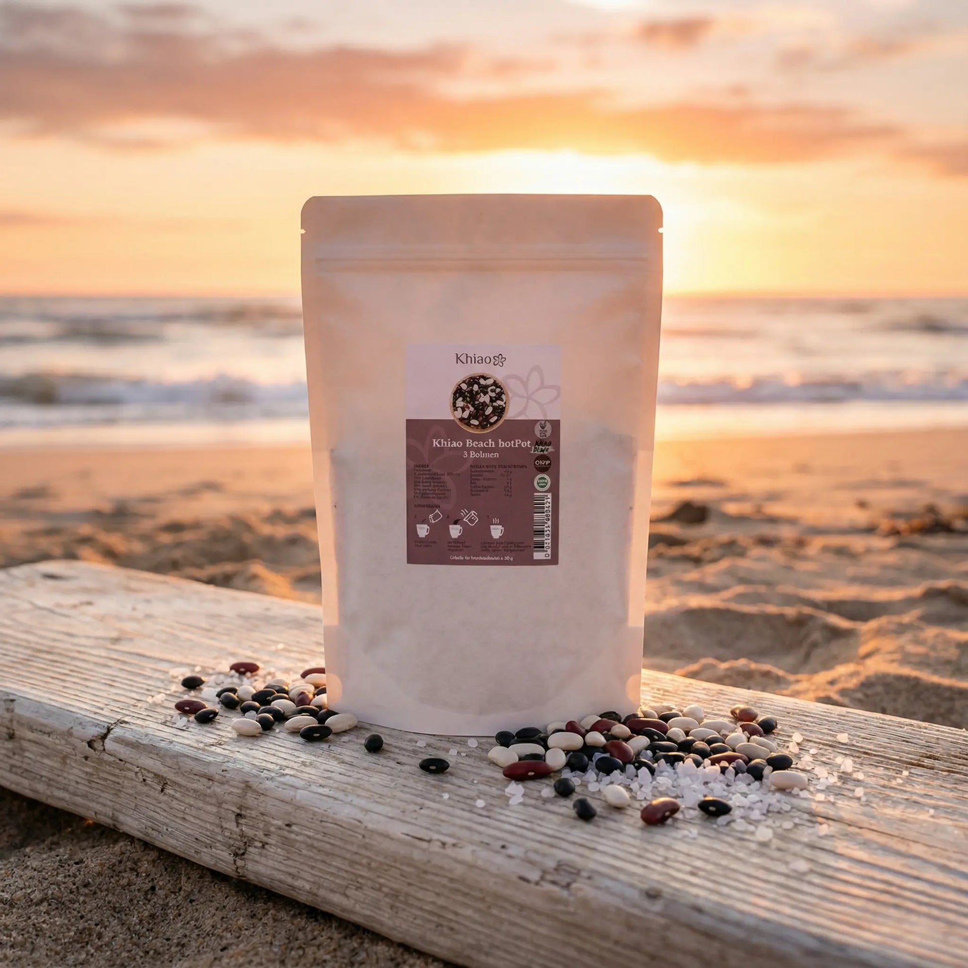 Khiao - Beach hotPot 5-Bohnen - Mahlzeitenersatz - Vegan - 16 Portionen Khiao