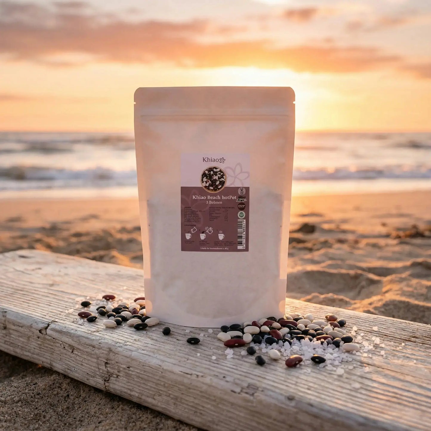 Khiao - Beach hotPot Brauner Reis mit Getreide - Mahlzeitenersatz - Vegan - 16 Portionen Khiao