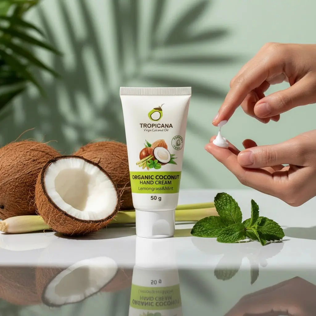 Tropicana Handcreme mit Kokos, Zitronengras & Minze – 50 g