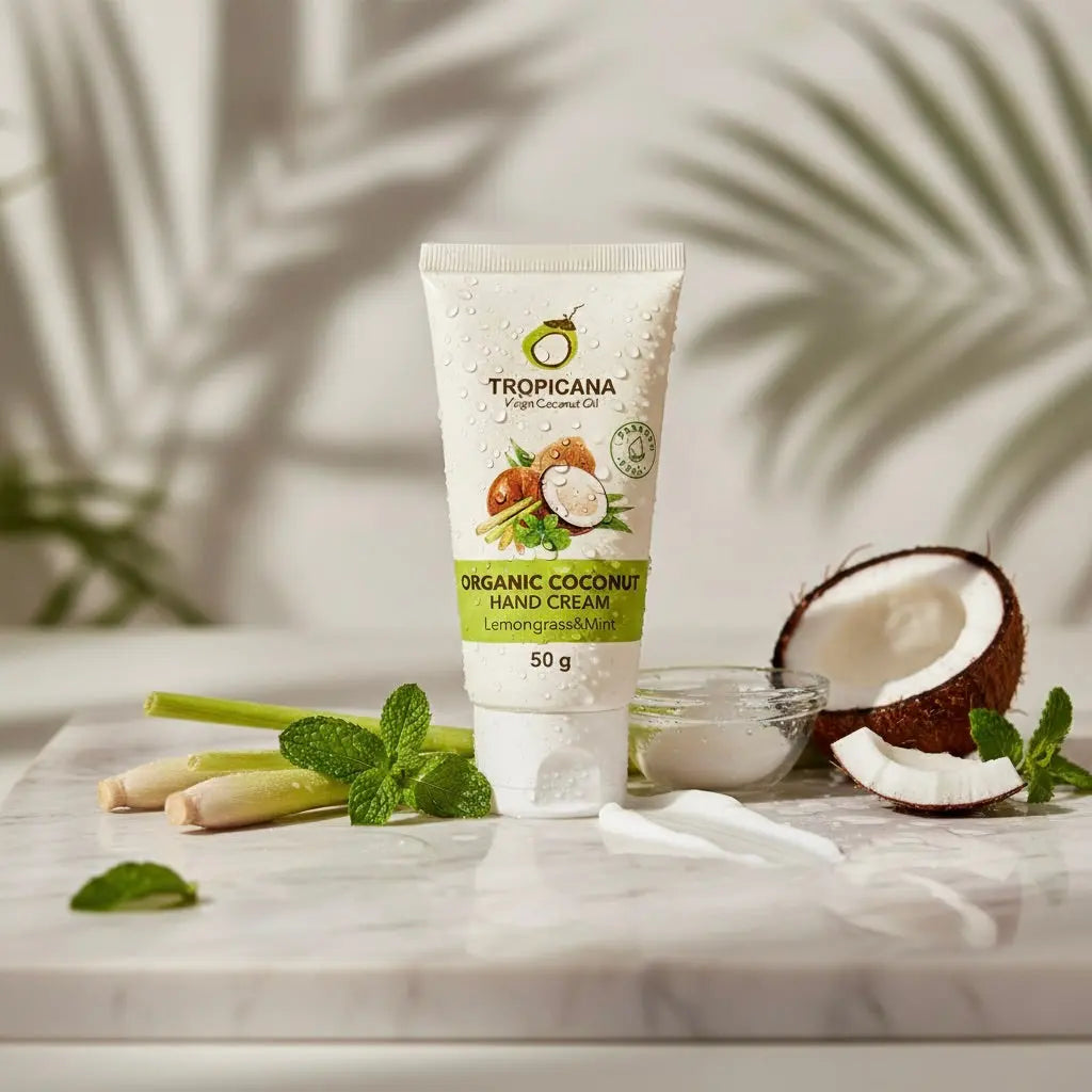Tropicana Handcreme mit Kokos, Zitronengras & Minze – 50 g