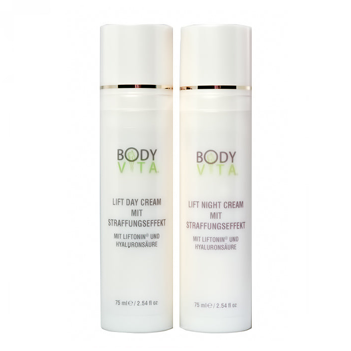 Bodyvita - LIFT DAY + LIFT NIGHT Cream - Gesichtspflege - 3er-Set inkl. Kosmetikbag